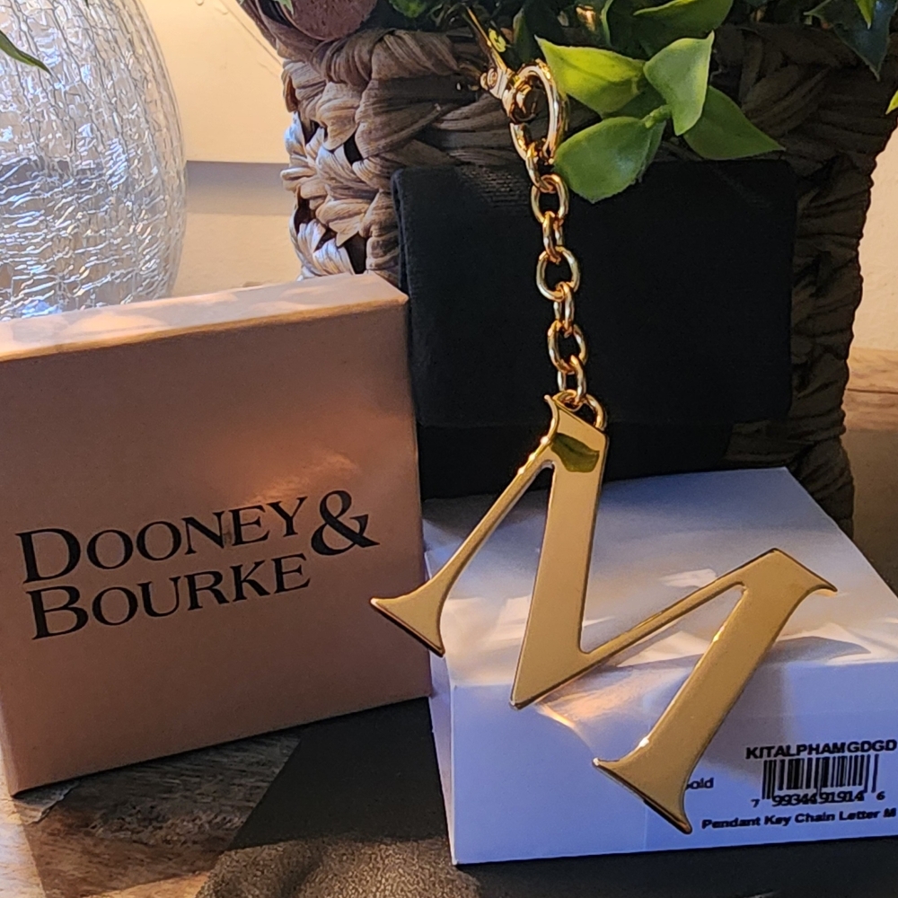 Dooney & Bourke Gold Letter M Purse Charm